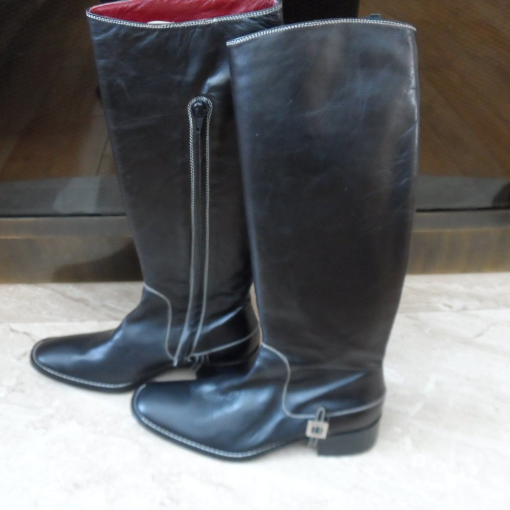 GEORGE RECH LEATHER BOOTS NEW - Picture 2 of 4